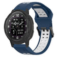 For Garmin Instinct Crossover 22mm Two-Color Reverse Buckle Silicone Watch Band(Blue+White) - Watch Bands by PMC TechLife | Online Shopping South Africa | PMC TechLife