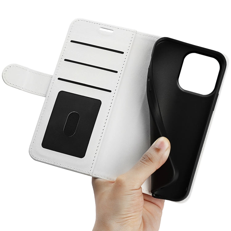 For iPhone 15 Pro Max R64 Texture Horizontal Flip Leather Phone Case(White) - free shipping - PMC TechLife - Order now!