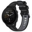 For Garmin Forerunner 955 Sports Two-Color Silicone Watch Band(Black+Grey) - Watch Bands by PMC TechLife | Online Shopping South Africa | PMC TechLife