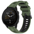 For Garmin Forerunner 955 Sports Two-Color Silicone Watch Band(Army Green+Black) - Watch Bands by PMC TechLife | Online Shopping South Africa | PMC TechLife