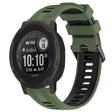 For Garmin Instinct 2 Sports Two-Color Silicone Watch Band(Army Green+Black) - Watch Bands by PMC TechLife | Online Shopping South Africa | PMC TechLife