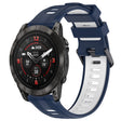 For Garmin EPIX Pro 47mm Sports Two-Color Silicone Watch Band(Midnight Blue+White) - Watch Bands by PMC TechLife | Online Shopping South Africa | PMC TechLife