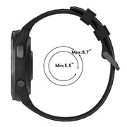 For Garmin Approach S62 Sports Two-Color Silicone Watch Band(Black+Grey)