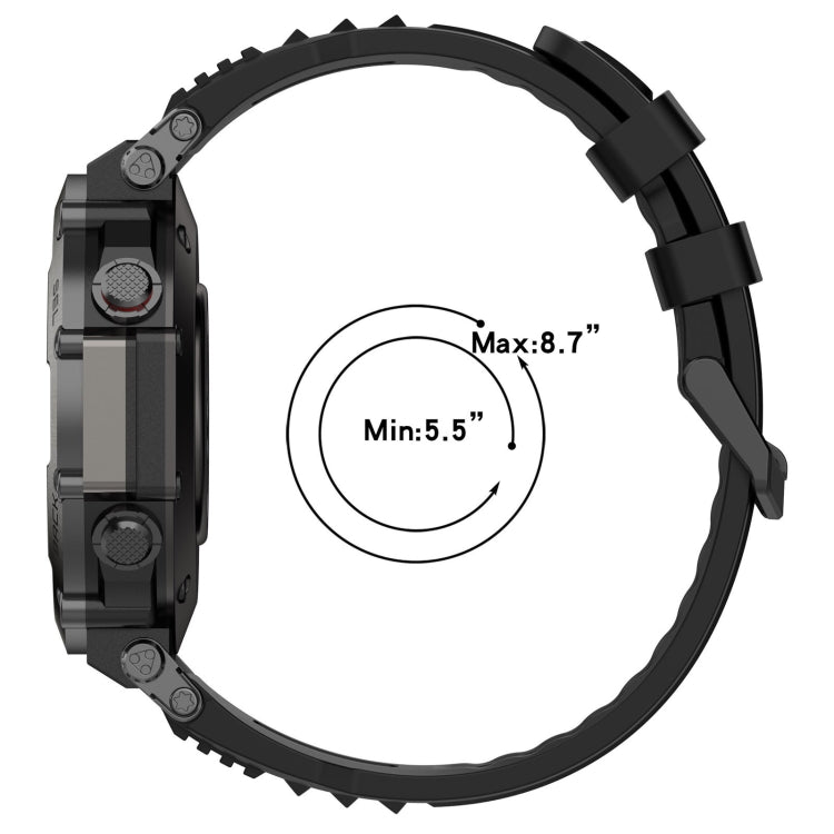 For Amazfit T-Rex Ultra Silicone Sports Watch Band(Red) - Watch Bands by PMC Jewellery | Online Shopping South Africa | PMC Jewellery | Buy Now Pay Later Mobicred