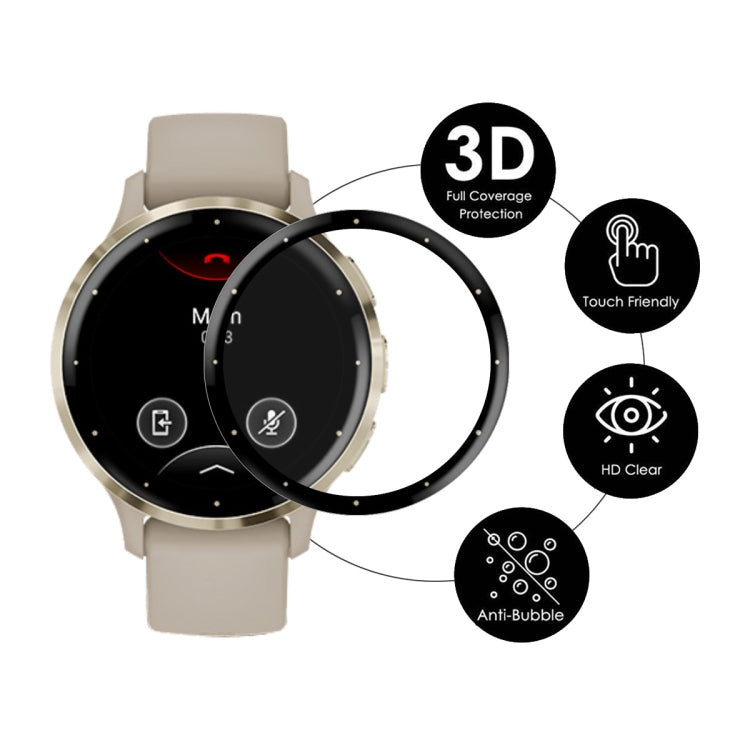 Compatible with Garmin Venu 3S ENKAY 3D Full Coverage Soft PC Edge + PMMA HD Screen Protector Film - free shipping - PMC TechLife - Order now!