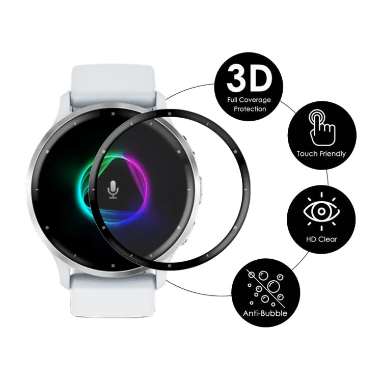 Compatible with Garmin Venu 3 5pcs ENKAY 3D Full Coverage Soft PC Edge + PMMA HD Screen Protector Film - Screen Protector by ENKAY | Online Shopping South Africa | PMC Jewellery | Buy Now Pay Later Mobicred