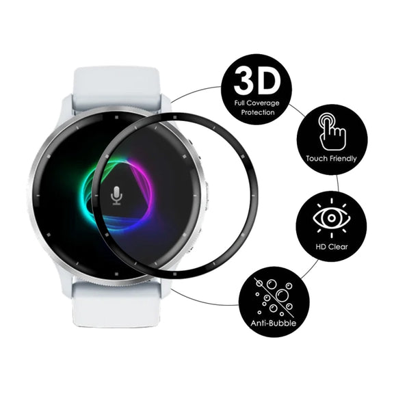 Compatible with Garmin Venu 3 5pcs ENKAY 3D Full Coverage Soft PC Edge + PMMA HD Screen Protector Film