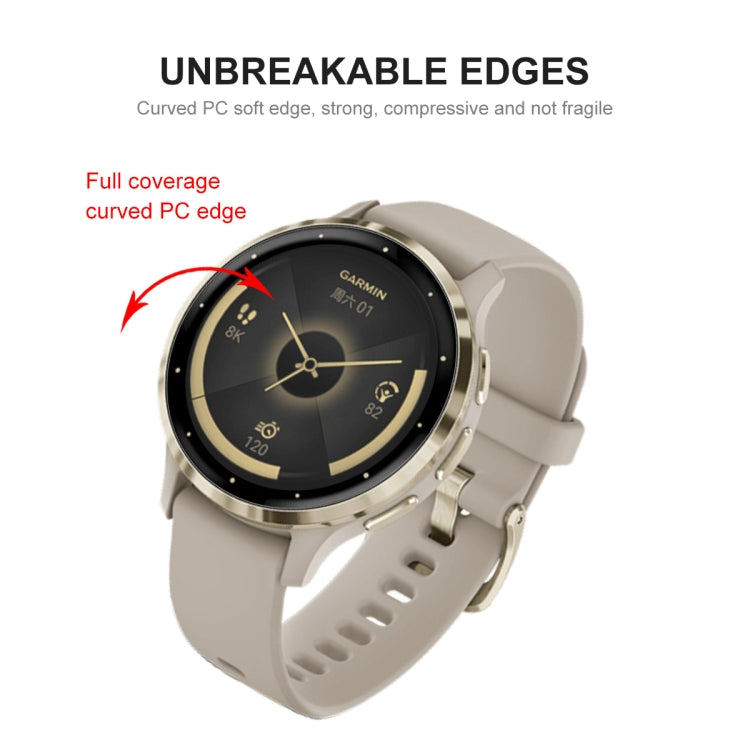 Compatible with Garmin Venu 3S 5pcs ENKAY 3D Full Coverage Soft PC Edge + PMMA HD Screen Protector Film - free shipping - PMC TechLife - Order now!