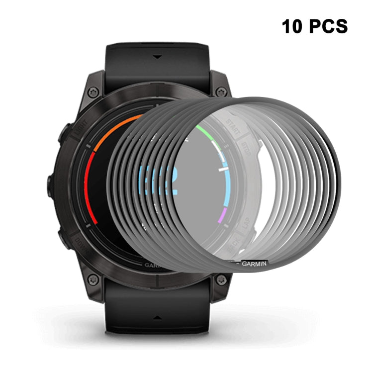 For Garmin Epix Pro Gen 2 51mm 10pcs ENKAY 3D Full Coverage Soft PC Edge + PMMA HD Screen Protector Film - Screen Protector by ENKAY | Online Shopping South Africa | PMC TechLife | Buy Now Pay Later Mobicred