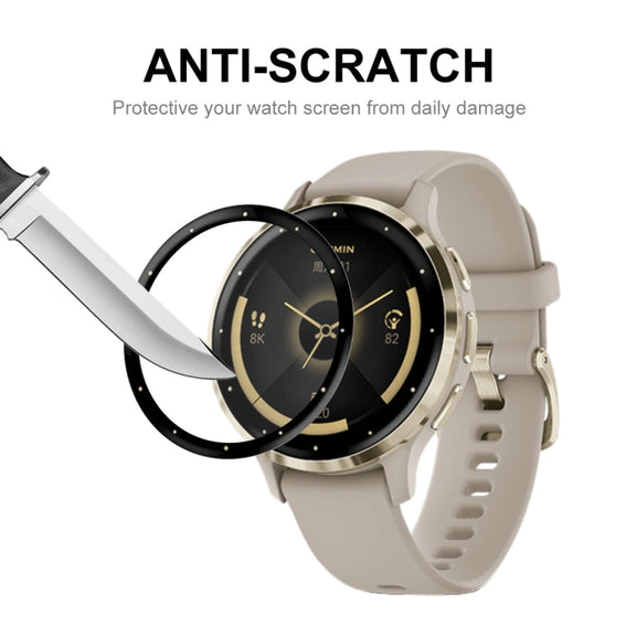 For Garmin Venu 3S 10pcs ENKAY 3D Full Coverage Soft PC Edge + PMMA HD Screen Protector Film