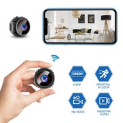 W8 Mini Camera HD 1080P Night Vision Battery Video Surveillance Wifi Smart Home Camera(Black)