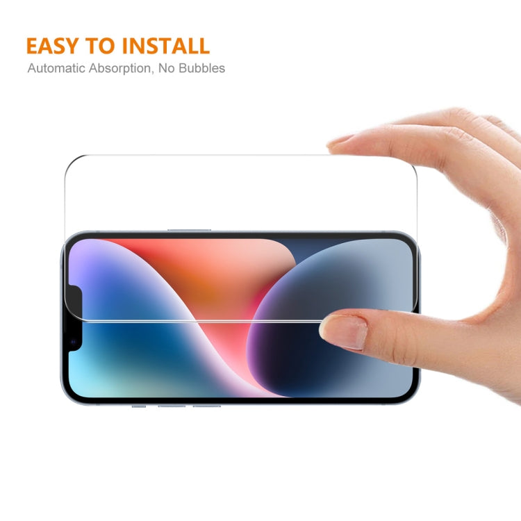 For iPhone 15 10pcs ENKAY 0.26mm 9H 2.5D High Aluminum-silicon Tempered Glass Film