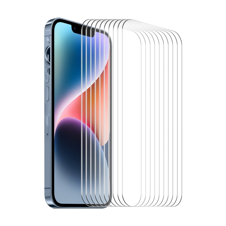 For iPhone 15 10pcs ENKAY 0.26mm 9H 2.5D High Aluminum-silicon Tempered Glass Film - iPhone 15 Tempered Glass by ENKAY | Online Shopping South Africa | PMC TechLife | Buy Now Pay Later Mobicred