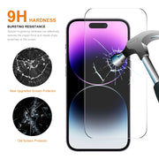 For iPhone 15 Pro 10pcs ENKAY 0.26mm 9H 2.5D High Aluminum-silicon Tempered Glass Film