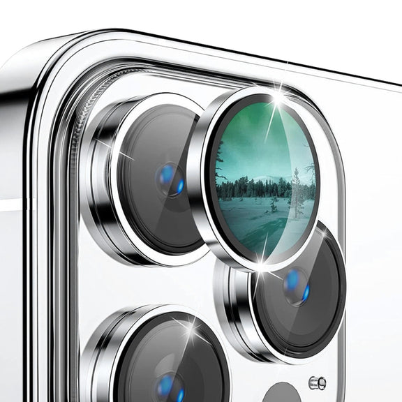 For iPhone 15 Pro / 15 Pro Max ENKAY AR Anti-reflection Camera Lens Glass Full Film(Silver)
