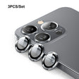 For iPhone 15 Pro / 15 Pro Max ENKAY 9H Rear Lens Aluminium Alloy Tempered Glass Film(Grey) - iPhone 15 Pro Max Tempered Glass by ENKAY | Online Shopping South Africa | PMC TechLife | Buy Now Pay Later Mobicred