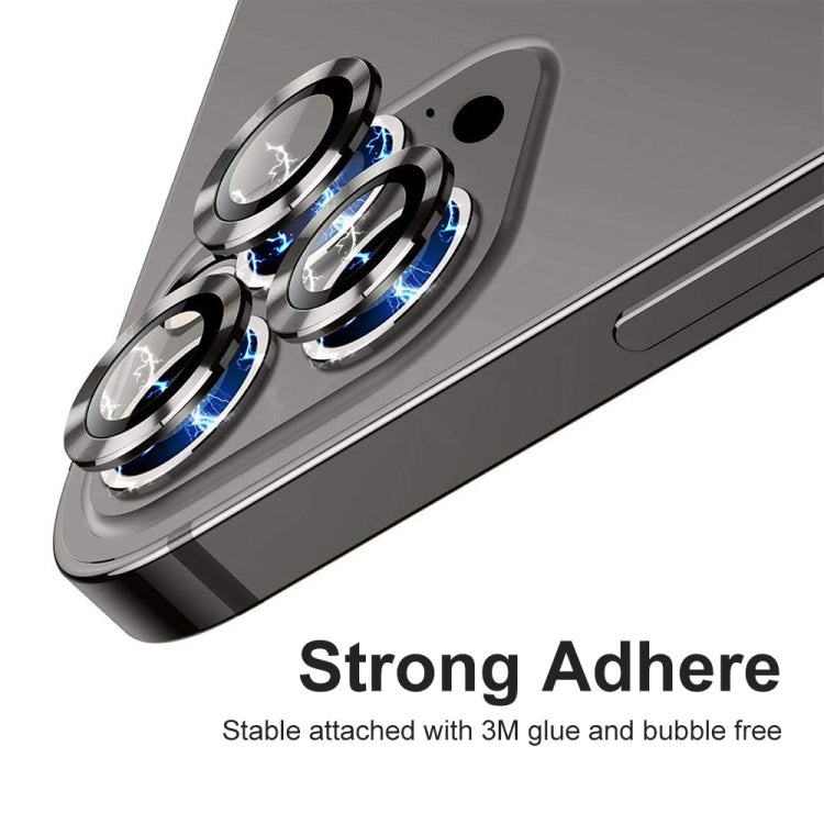 For iPhone 15 Pro / 15 Pro Max ENKAY 9H Rear Lens Aluminium Alloy Tempered Glass Film(Grey)