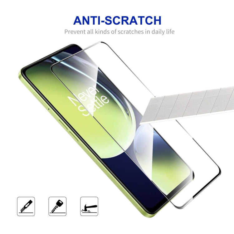 For OnePlus Nord CE 3 Lite 2pcs ENKAY Full Glue High Aluminum-silicon Tempered Glass Film