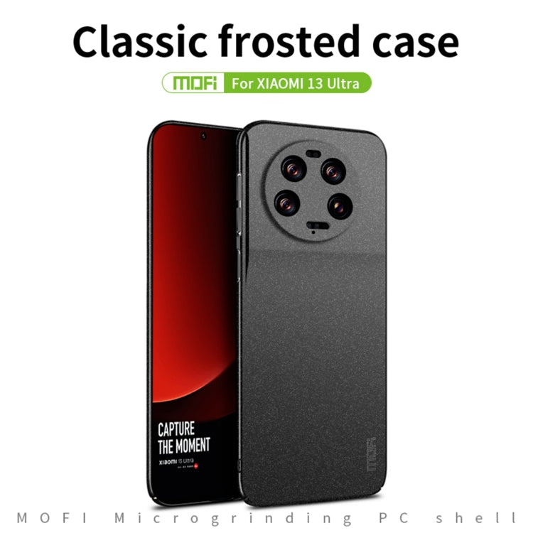 For Xiaomi 13 Ultra MOFI Fandun Series Frosted PC Ultra-thin All-inclusive Phone Case(Black) - free shipping - PMC TechLife - Order now!