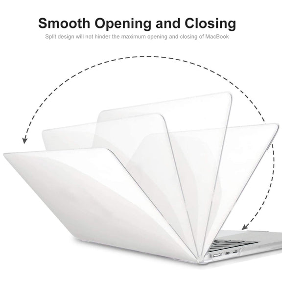 For MacBook Air 15.3 (A2941) ENKAY Hat-Prince Crystal Protective Case Cover Hard Shell(Grey)