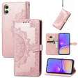 For Samsung Galaxy A05 Mandala Flower Embossed Leather Phone Case(Rose Gold) - free shipping - PMC TechLife - Order now!