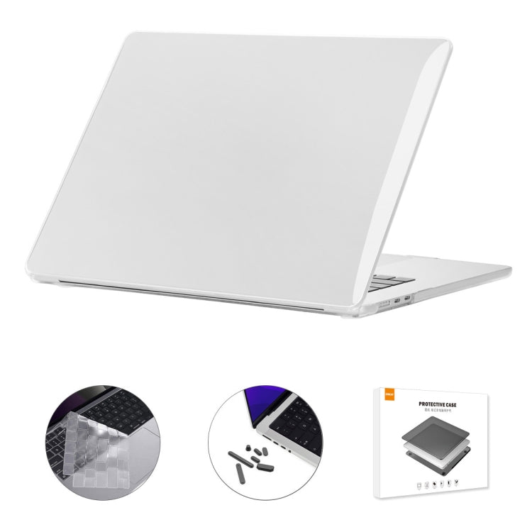 For MacBook Air 15.3 A2941 ENKAY US Version 3 in 1 Crystal Protective Case with TPU Keyboard Film & Anti-dust Plugs(Transparent) - free shipping - PMC TechLife - Order now!