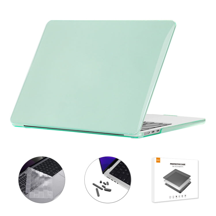For MacBook Air 15.3 A2941 ENKAY US Version 3 in 1 Crystal Protective Case with TPU Keyboard Film & Anti-dust Plugs(Light Green) - free shipping - PMC TechLife - Order now!