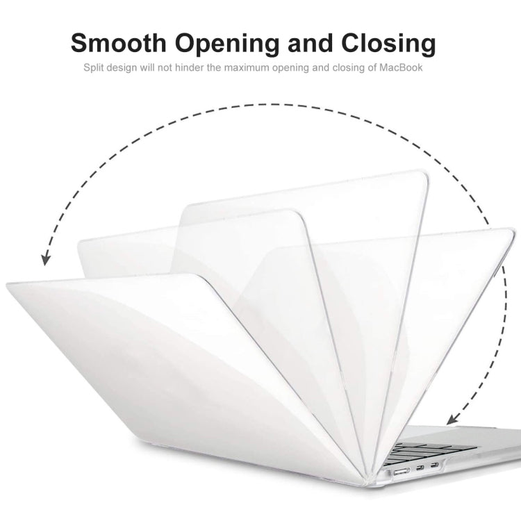 For MacBook Air 15.3 A2941 ENKAY EU Version 3 in 1 Crystal Protective Case with TPU Keyboard Film & Anti-dust Plugs(Light Purple) - MacBook Air Cases by ENKAY | Online Shopping South Africa | PMC TechLife