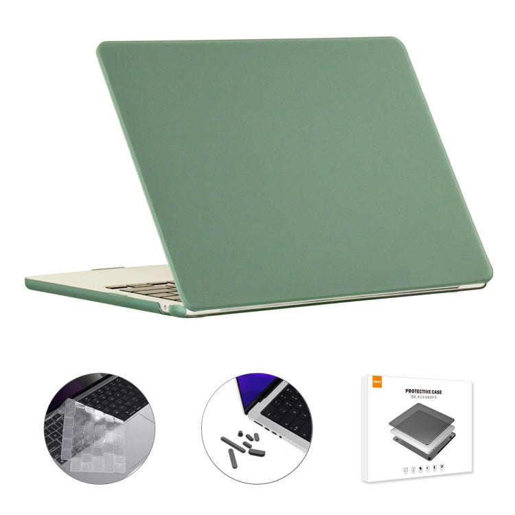 For MacBook Air 15.3 A2941 ENKAY US Version 3 in 1 Matte Protective Case with TPU Keyboard Film & Anti-dust Plugs(Dark Green) - free shipping - PMC TechLife - Order now!