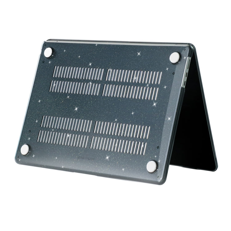 For MacBook Air 15.3 A2941 ENKAY EU Version 3 in 1 Bling Crystal Protective Case with TPU Keyboard Film & Anti-dust Plugs(Black) - MacBook Air Cases by ENKAY | Online Shopping South Africa | PMC TechLife