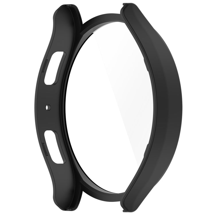 For Samsung Galaxy Watch6 40mm PC + Tempered Film Integrated Watch Protective Case(Black) - Watch Cases by PMC TechLife | Online Shopping South Africa | PMC TechLife | Buy Now Pay Later Mobicred