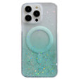 For iPhone 15 Pro Max Glitter MagSafe Hybrid Clear TPU Phone Case(Green) - free shipping - PMC TechLife - Order now!
