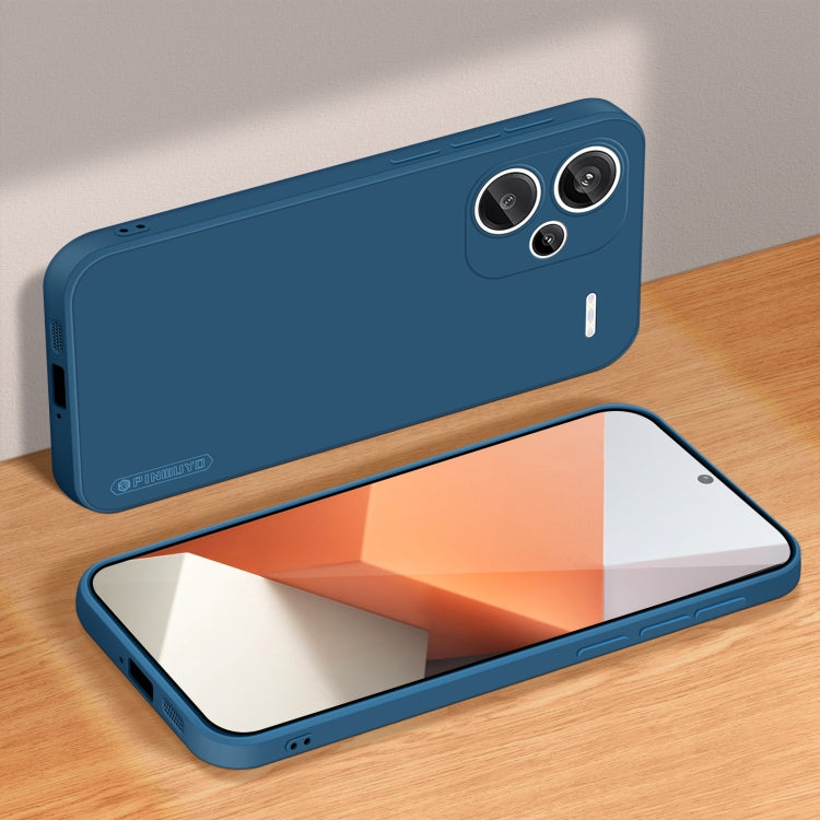For Xiaomi Redmi Note 13 Pro+ PINWUYO Sense Series Liquid Silicone TPU Phone Case(Blue) - free shipping - PMC TechLife - Order now!