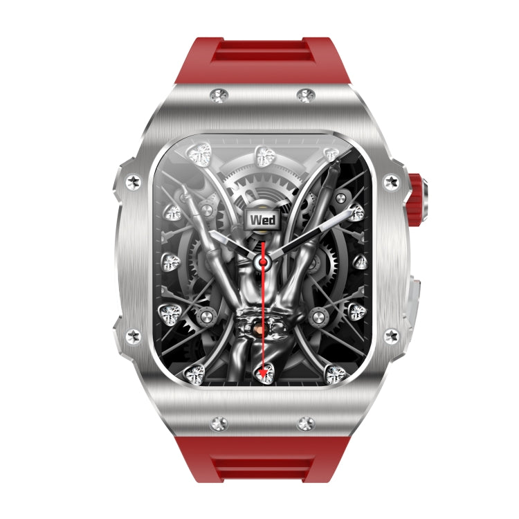 AK55 1.91 inch IP67 Waterproof Color Screen Smart Watch,Support Heart Rate / Blood Pressure / Blood Oxygen Monitoring(Red) - Smart Watches by PMC TechLife | Online Shopping South Africa | PMC TechLife | Buy Now Pay Later Mobicred