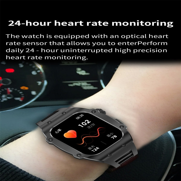 AK55 1.91 inch IP67 Waterproof Color Screen Smart Watch,Support Heart Rate / Blood Pressure / Blood Oxygen Monitoring(Red) - Smart Watches by PMC TechLife | Online Shopping South Africa | PMC TechLife | Buy Now Pay Later Mobicred