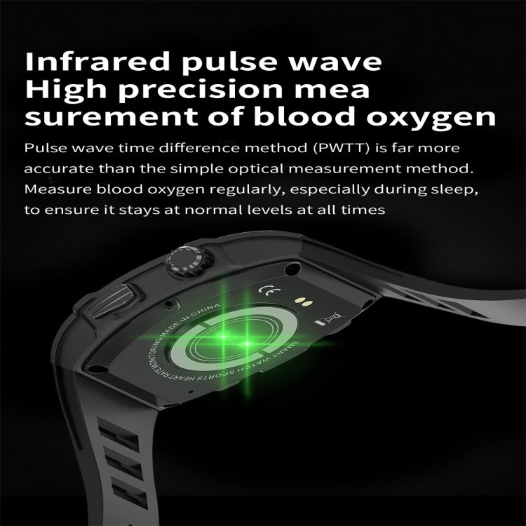AK55 1.91 inch IP67 Waterproof Color Screen Smart Watch,Support Heart Rate / Blood Pressure / Blood Oxygen Monitoring(Silver) - free shipping - PMC TechLife - Order now!