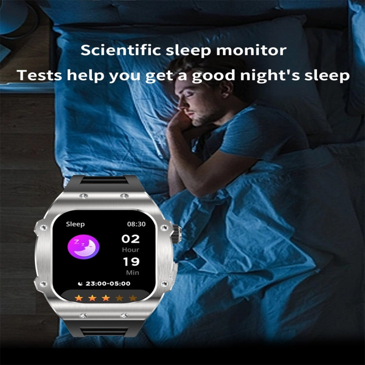 AK55 1.91 inch IP67 Waterproof Color Screen Smart Watch,Support Heart Rate / Blood Pressure / Blood Oxygen Monitoring(Silver) - free shipping - PMC TechLife - Order now!
