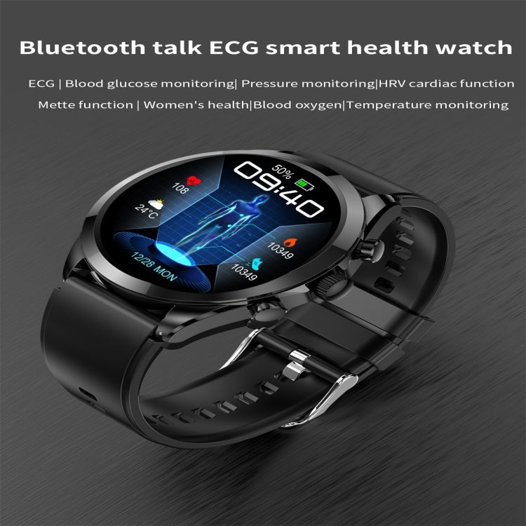 ET440 1.39 inch Color Screen Smart Silicone Strap Watch,Support Heart Rate / Blood Pressure / Blood Oxygen / Blood Glucose Monitoring(Red) - Smart Watches by PMC TechLife | Online Shopping South Africa | PMC TechLife | Buy Now Pay Later Mobicred