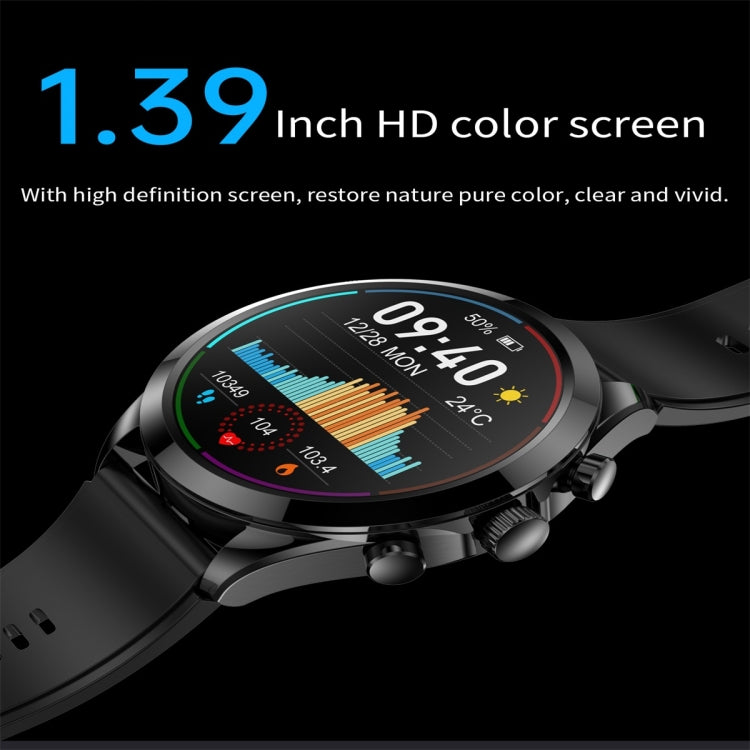 ET440 1.39 inch Color Screen Smart Silicone Strap Watch,Support Heart Rate / Blood Pressure / Blood Oxygen / Blood Glucose Monitoring(Red) - Smart Watches by PMC TechLife | Online Shopping South Africa | PMC TechLife | Buy Now Pay Later Mobicred