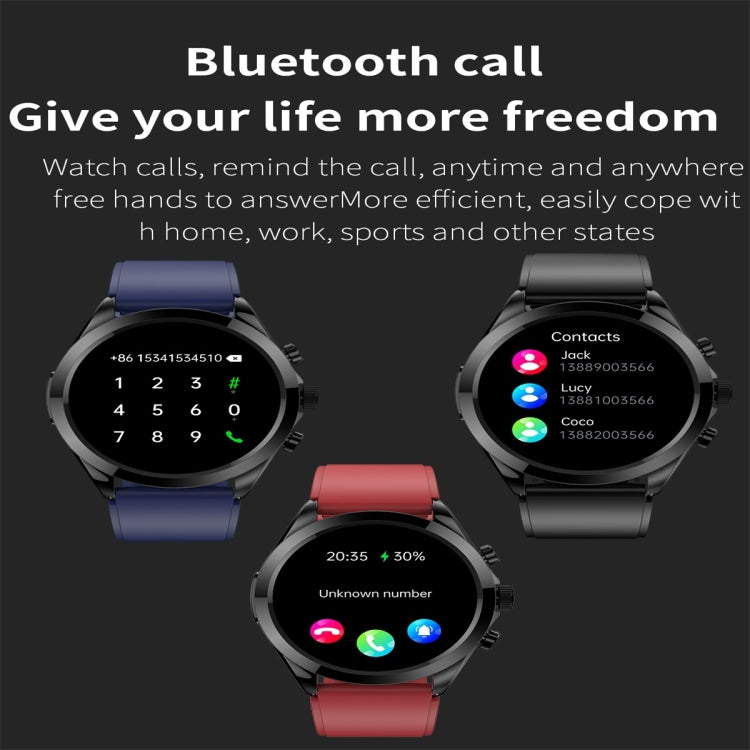 ET440 1.39 inch Color Screen Smart Silicone Strap Watch,Support Heart Rate / Blood Pressure / Blood Oxygen / Blood Glucose Monitoring(Red) - Smart Watches by PMC TechLife | Online Shopping South Africa | PMC TechLife | Buy Now Pay Later Mobicred