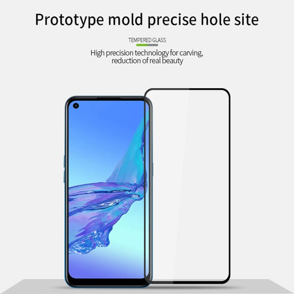 For OPPO Reno9 A PINWUYO 9H 2.5D Full Screen Tempered Glass Film(Black)