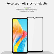 For OPPO A38 PINWUYO 9H 2.5D Full Screen Tempered Glass Film(Black)