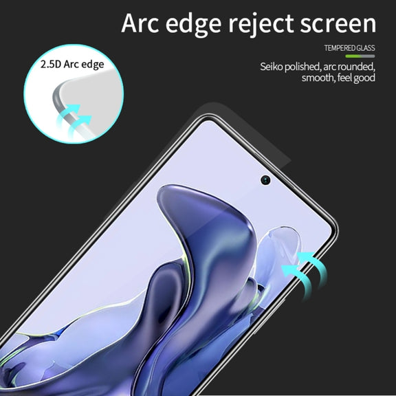 For Realme GT5 PINWUYO 9H 2.5D Full Screen Tempered Glass Film(Black)