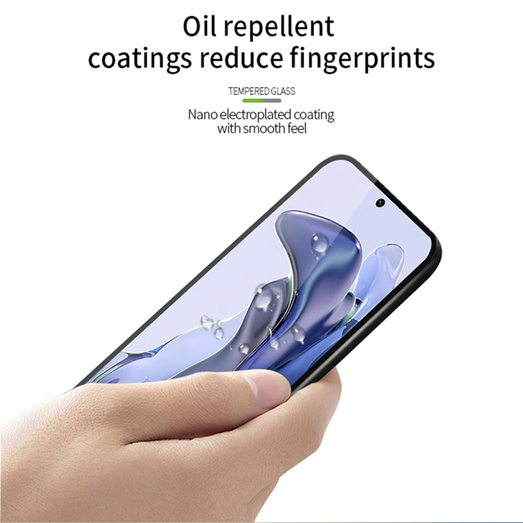 For Realme GT5 PINWUYO 9H 2.5D Full Screen Tempered Glass Film(Black) - vivo Tempered Glass by PINWUYO | Online Shopping South Africa | PMC Jewellery | Buy Now Pay Later Mobicred