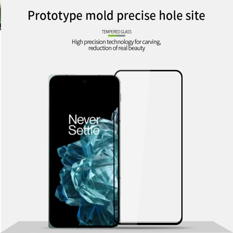 For OnePlus Open PINWUYO 9H 2.5D Full Screen Tempered Glass Film(Black)
