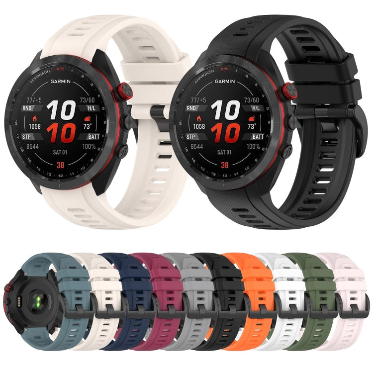For Garmin Approach S70 47mm 22mm Sports Silicone Watch Band(Grey) - free shipping - PMC TechLife - Order now!