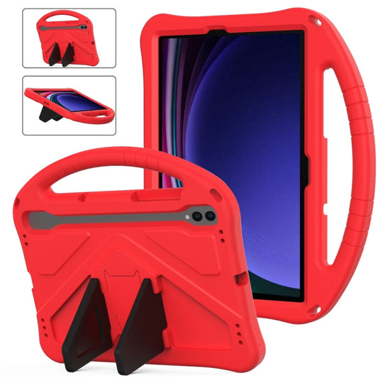 For Samsung Galaxy Tab S9 EVA Shockproof Tablet Case with Holder(Red) - Galaxy Tab S9 Cases by PMC Jewellery | Online Shopping South Africa | PMC Jewellery | Buy Now Pay Later Mobicred