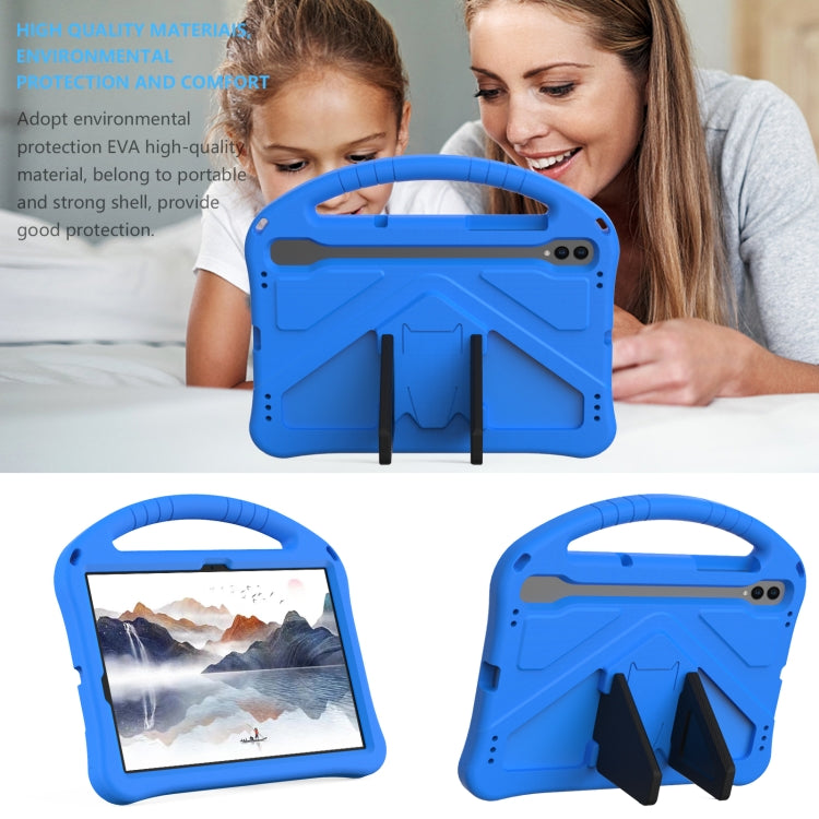 For Samsung Galaxy Tab S7 T870 EVA Shockproof Tablet Case with Holder(Blue) - Galaxy Tab S7 by PMC TechLife | Online Shopping South Africa | PMC TechLife | Buy Now Pay Later Mobicred