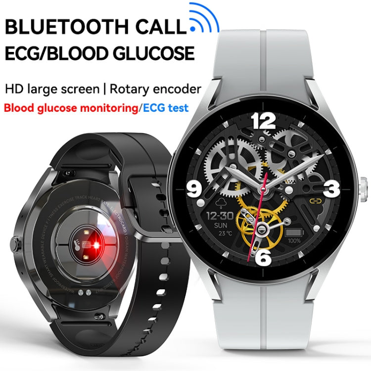 KS05 1.32 inch IP67 Waterproof Color Screen Smart Watch,Support Blood Oxygen / Blood Glucose / Blood Lipid Monitoring(Gold Gray) - free shipping - PMC TechLife - Order now!