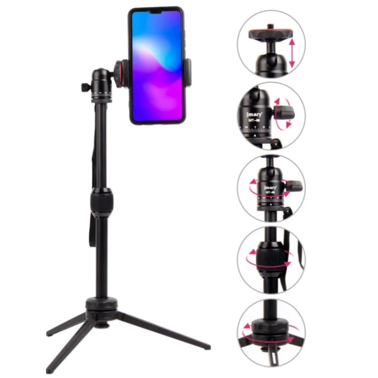 JMARY MT68 Aluminum Alloy Telescopic Portable Selfie Mini SLR Camera Phone Tripod - Tripods by Jmary | Online Shopping South Africa | PMC TechLife | Buy Now Pay Later Mobicred